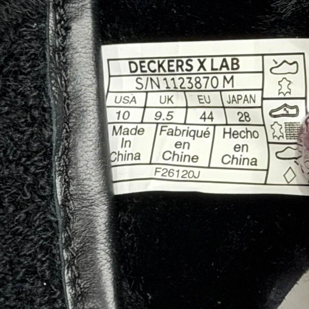 Deckers X Lab Gldtr Slide Recovery Sandals Flip Flops Chunky Comfort Shoes Sz 10